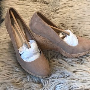 Brand New Nude Wedge Heels
